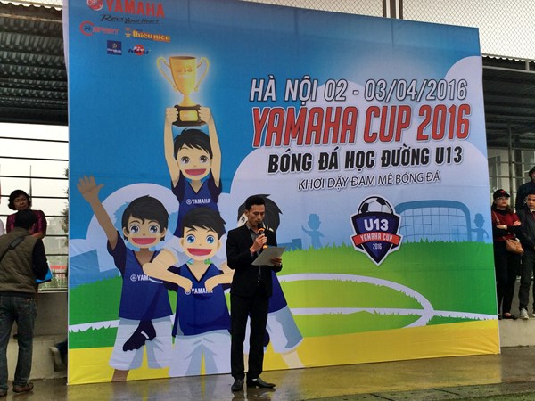 Học sinh nhà trường tham dự giải festival bóng đá học đường cup Yamaha năm học 2015-2016